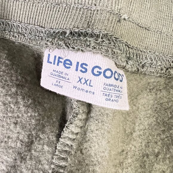 Life is Good Womens Simply True Jogger Solid Moss Green Size XXL Sweatpants NWT - Picture 6 of 9